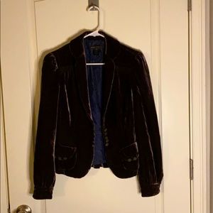 Marc Jacobs brown velvet jacket